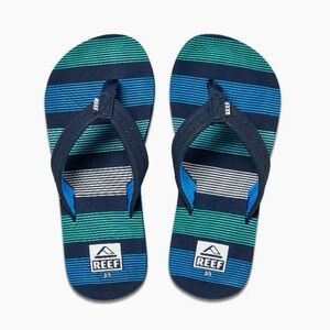 Reef Boy’s Flip Flop Ahi Sandal in Deep Sea Stripes